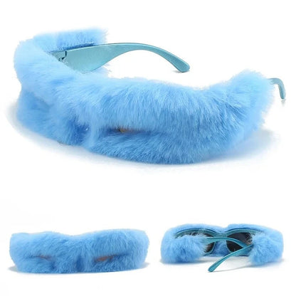 Punk Soft Fur Sunglasses