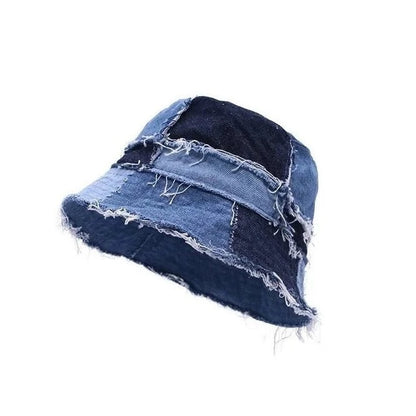 Firo Patchwork Denim Bucket Hat