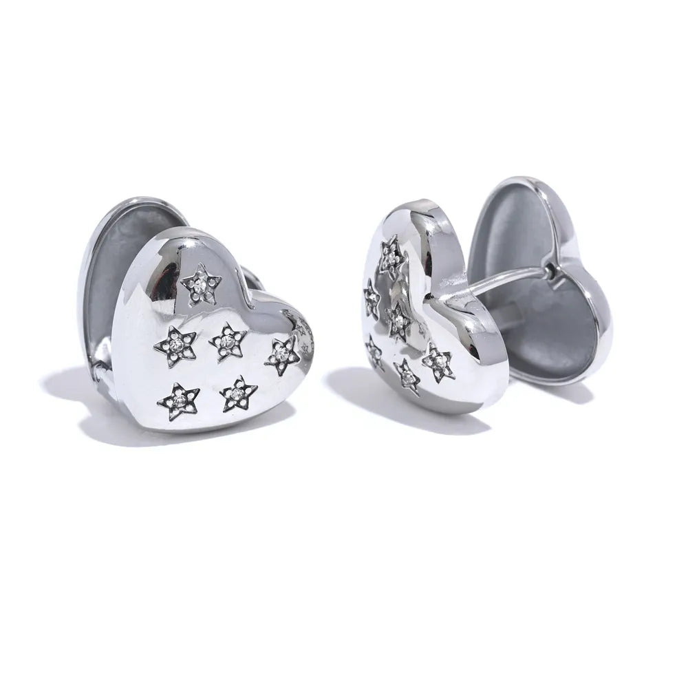 Heartstar Stud Earrings