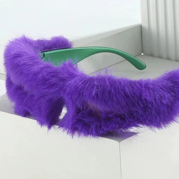 Punk Soft Fur Sunglasses