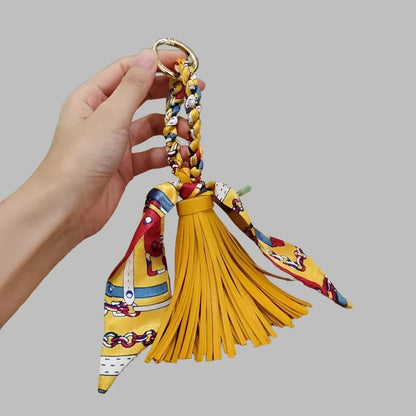 Money Doesn't Lie Hand-woven Silk Tassel Keyring