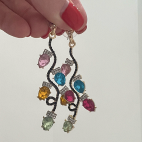 Christmas Lights Drop Earrings