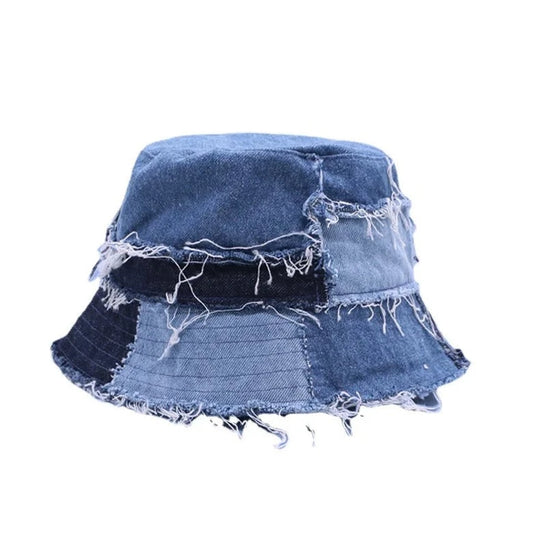 Firo Patchwork Denim Bucket Hat