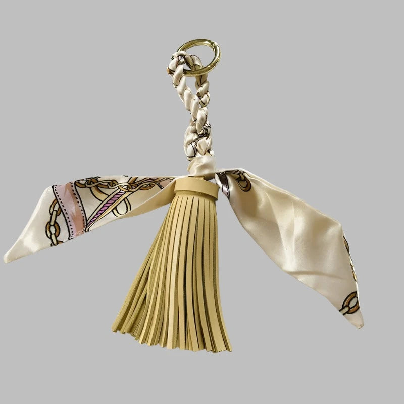 Money Doesn't Lie Hand-woven Silk Tassel Keyring