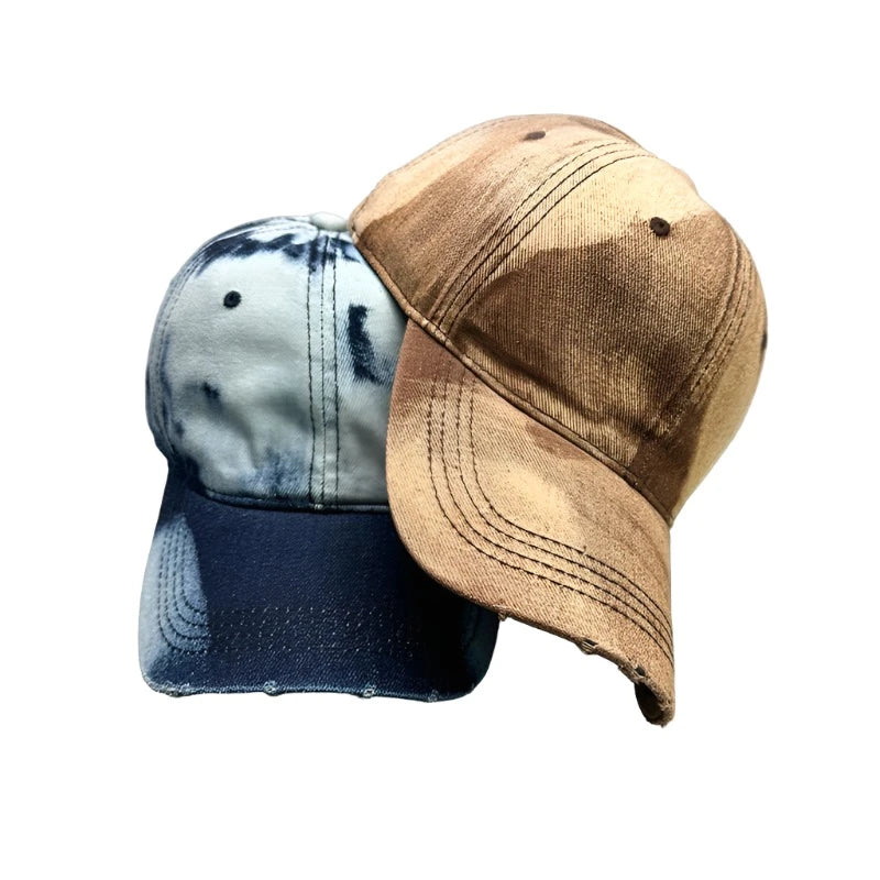 Sunburn Gradient Dyed Washed Denim Baseball Cap