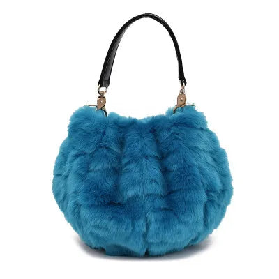 Doireil Faux Fur Bucket Crossbody Bag