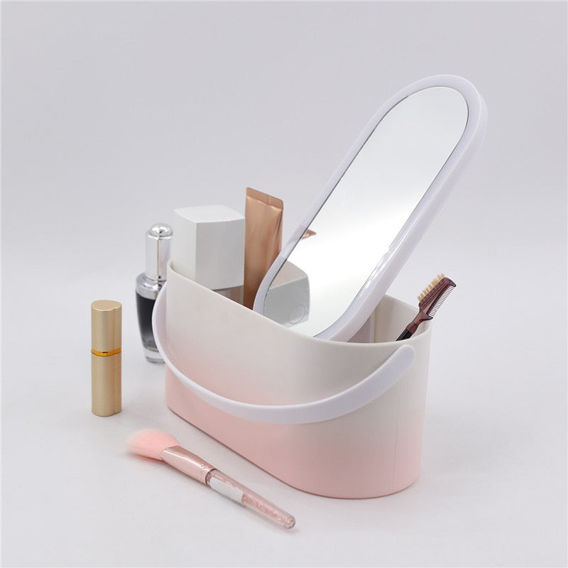 Shine Bright LED Mirror Makeup Box