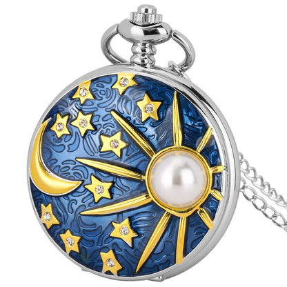 Midnight Star Encrusted Pocket Watch