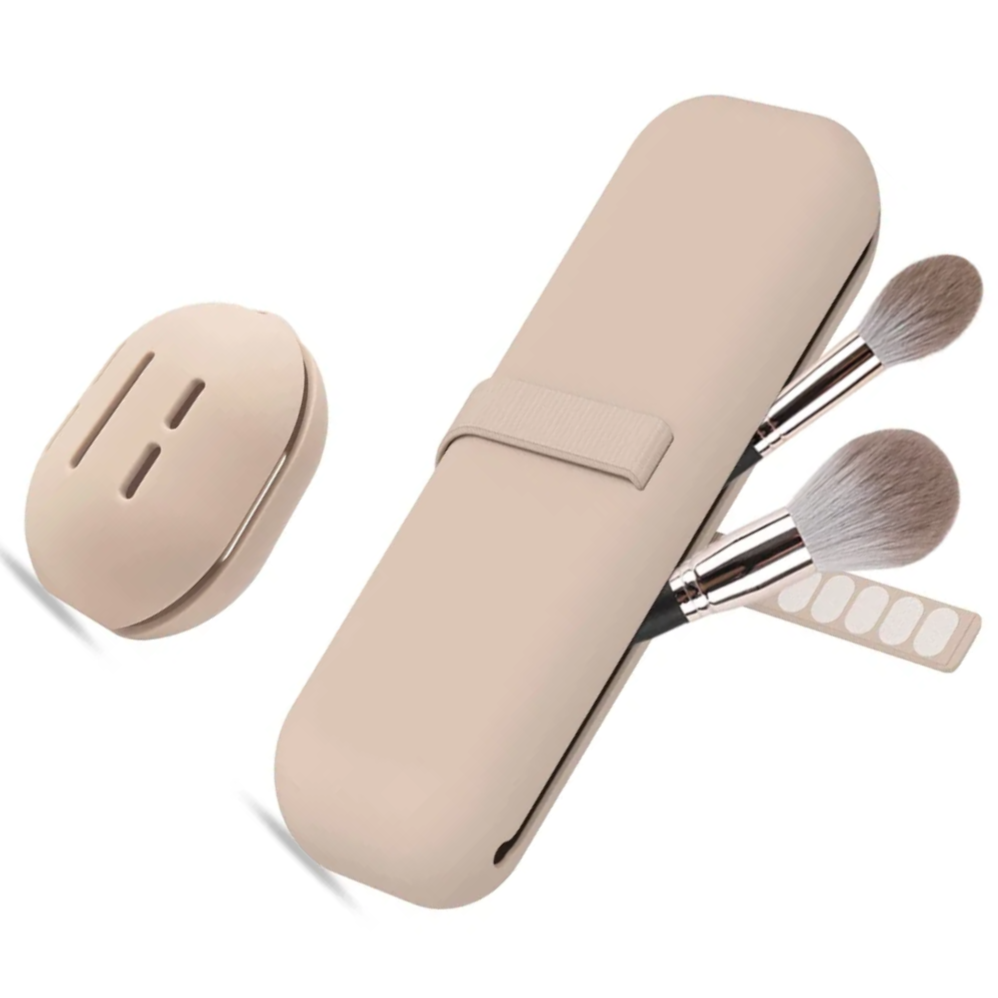 Makeup Brush Holder and Sponge Case Set