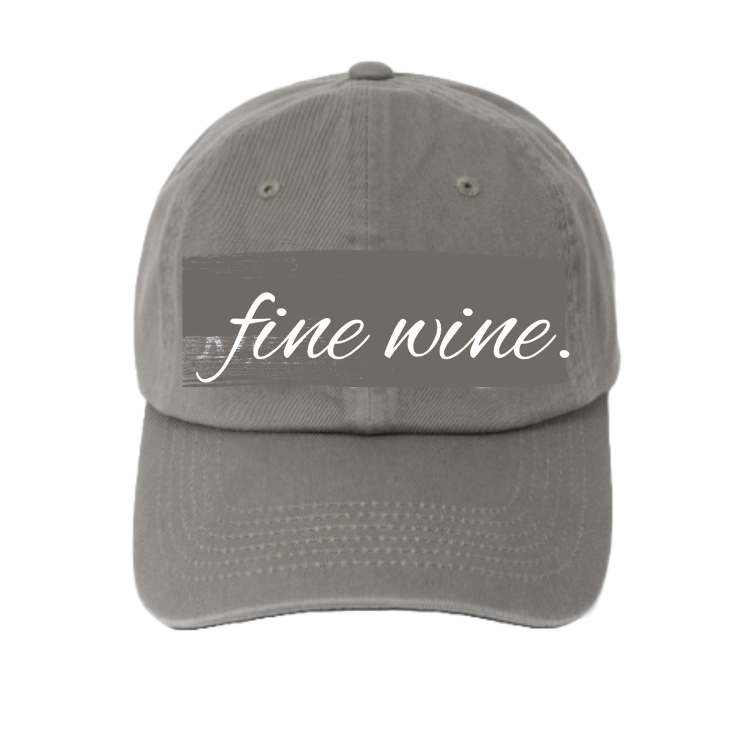 fine wine dad cap