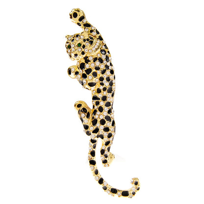 Climbing Leopard Pendant Brooch