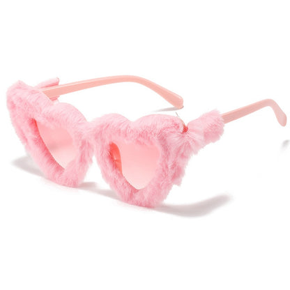 Butterfly Soft Fur Sunglasses