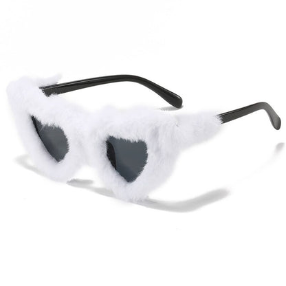 Butterfly Soft Fur Sunglasses