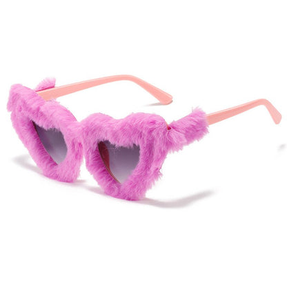 Butterfly Soft Fur Sunglasses