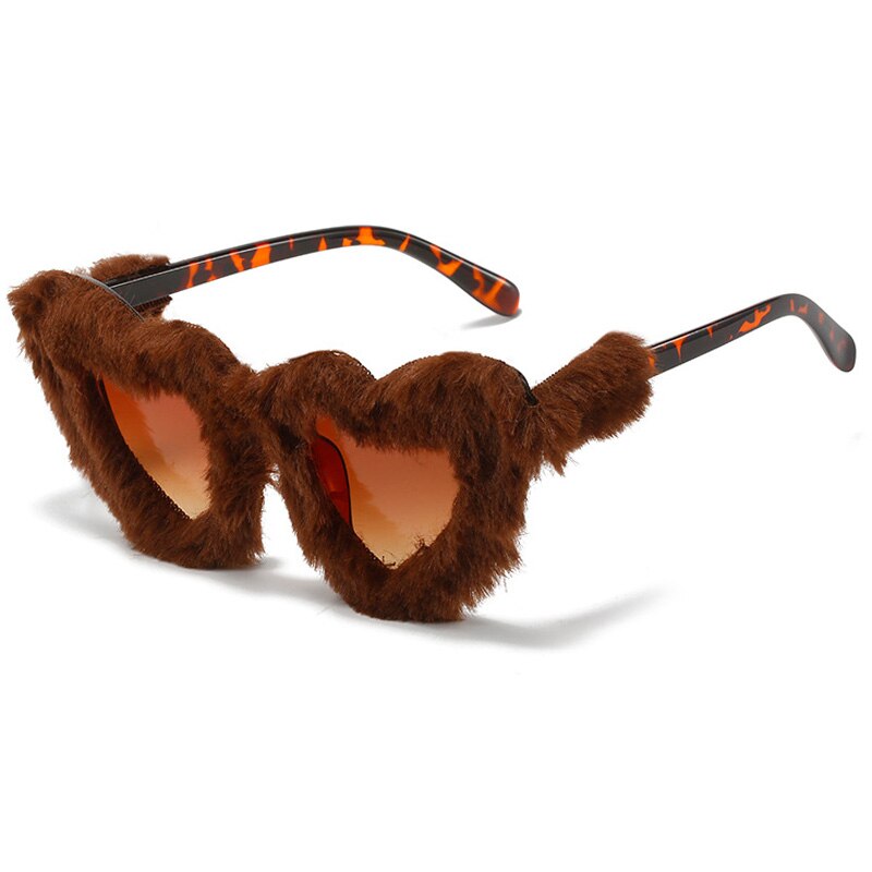 Butterfly Soft Fur Sunglasses