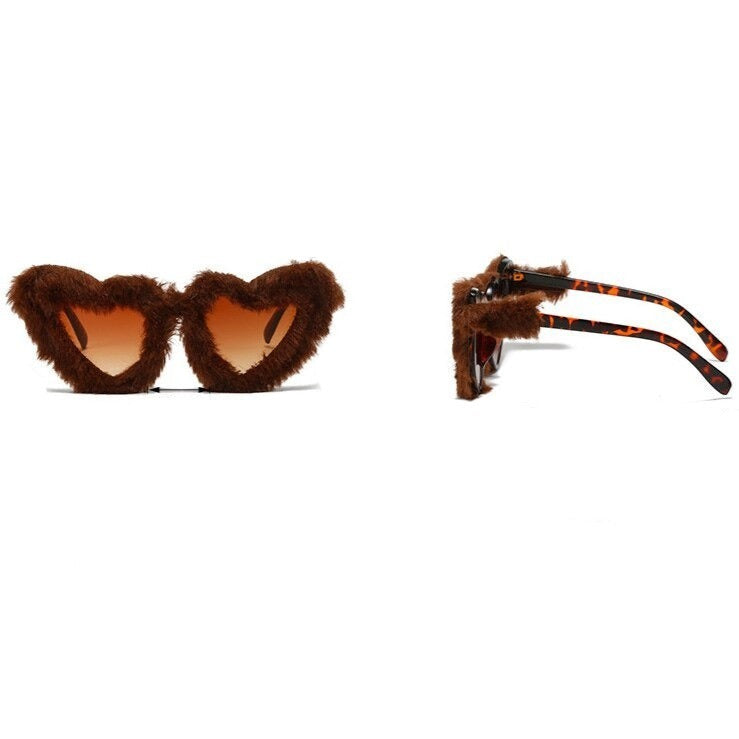 Butterfly Soft Fur Sunglasses