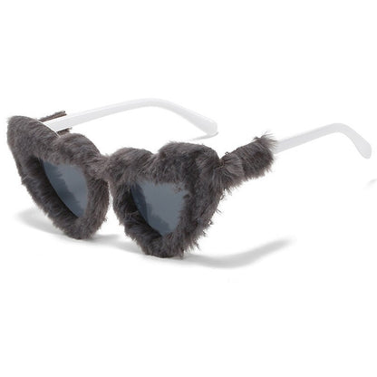 Butterfly Soft Fur Sunglasses